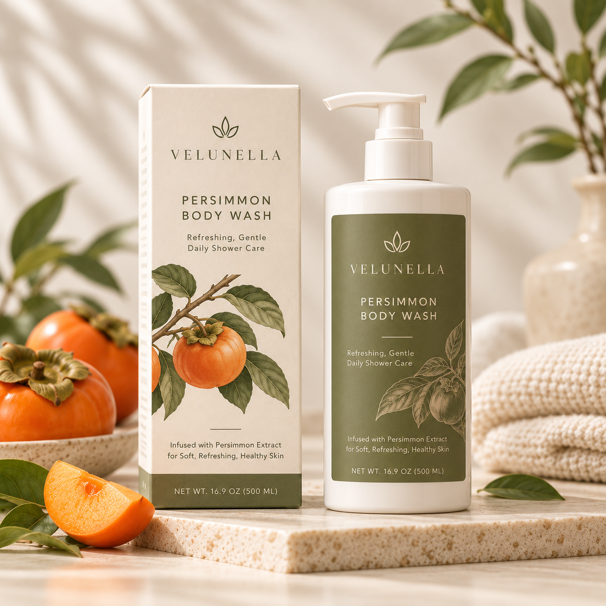 Persimmon body wash