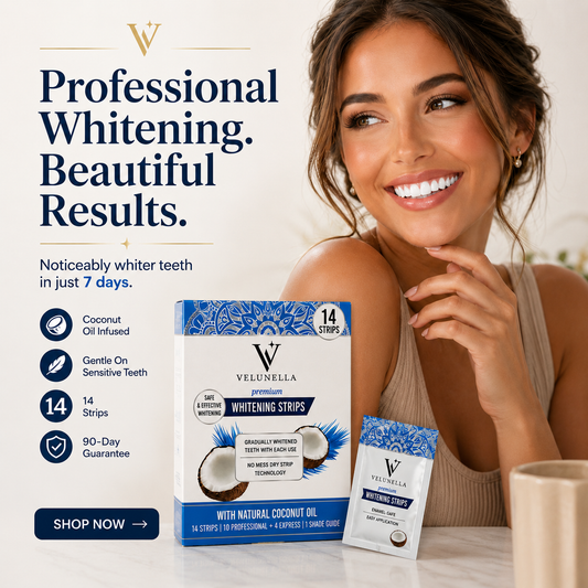 Velunella Whitening Strips - Instant Whitning - 14 Strips