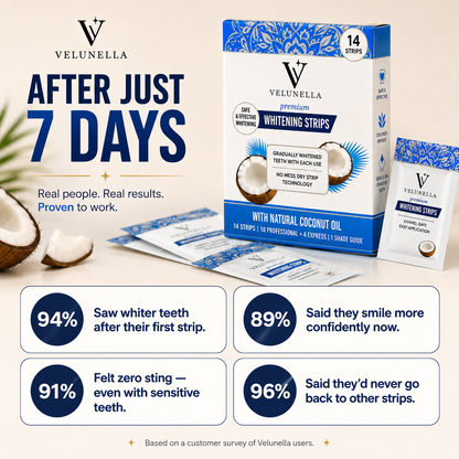 Velunella Whitening Strips - Instant Whitning - 14 Strips