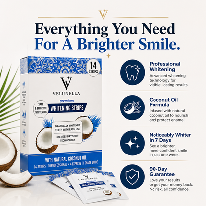 Velunella Whitening Strips - Instant Whitning - 14 Strips